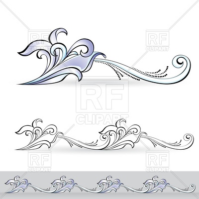 400x400 Ornate Curly Corner Design Elements Vector Image Vector Artwork