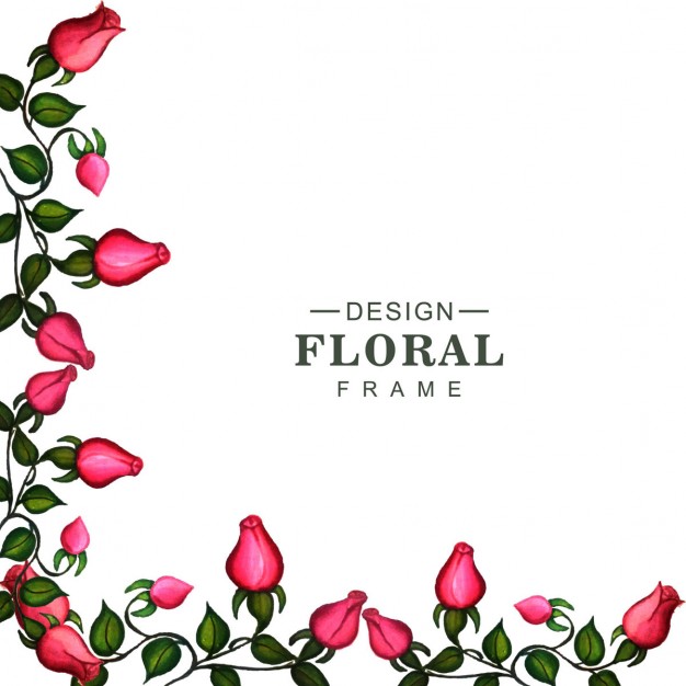 626x626 Corner Of A Floral Frame Vector Free Download