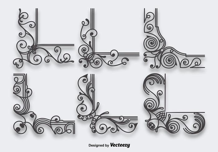 Corner Flourish Vector at GetDrawings | Free download