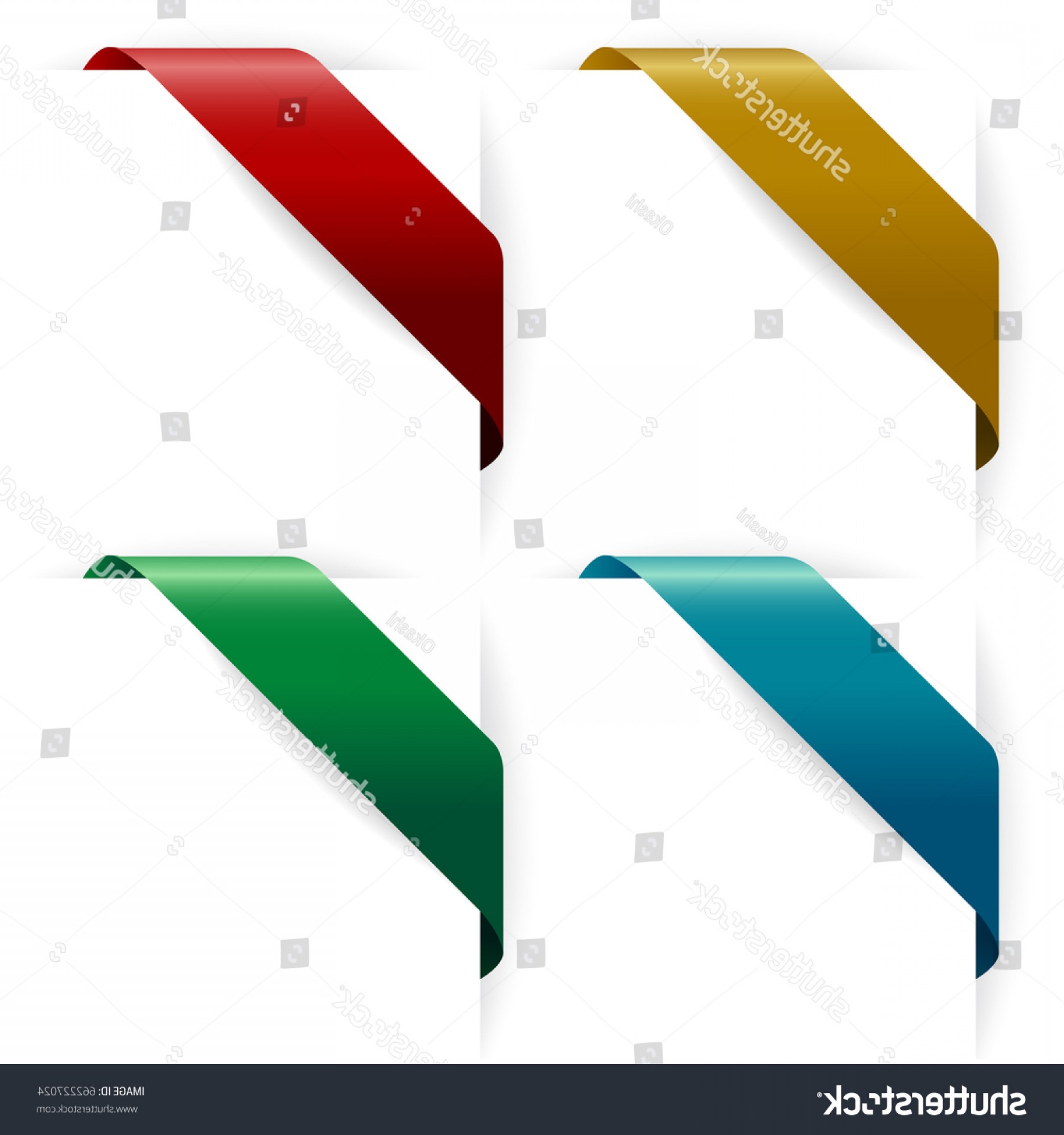 1800x1920 Set Corner Ribbon Vector Illustration Lazttweet