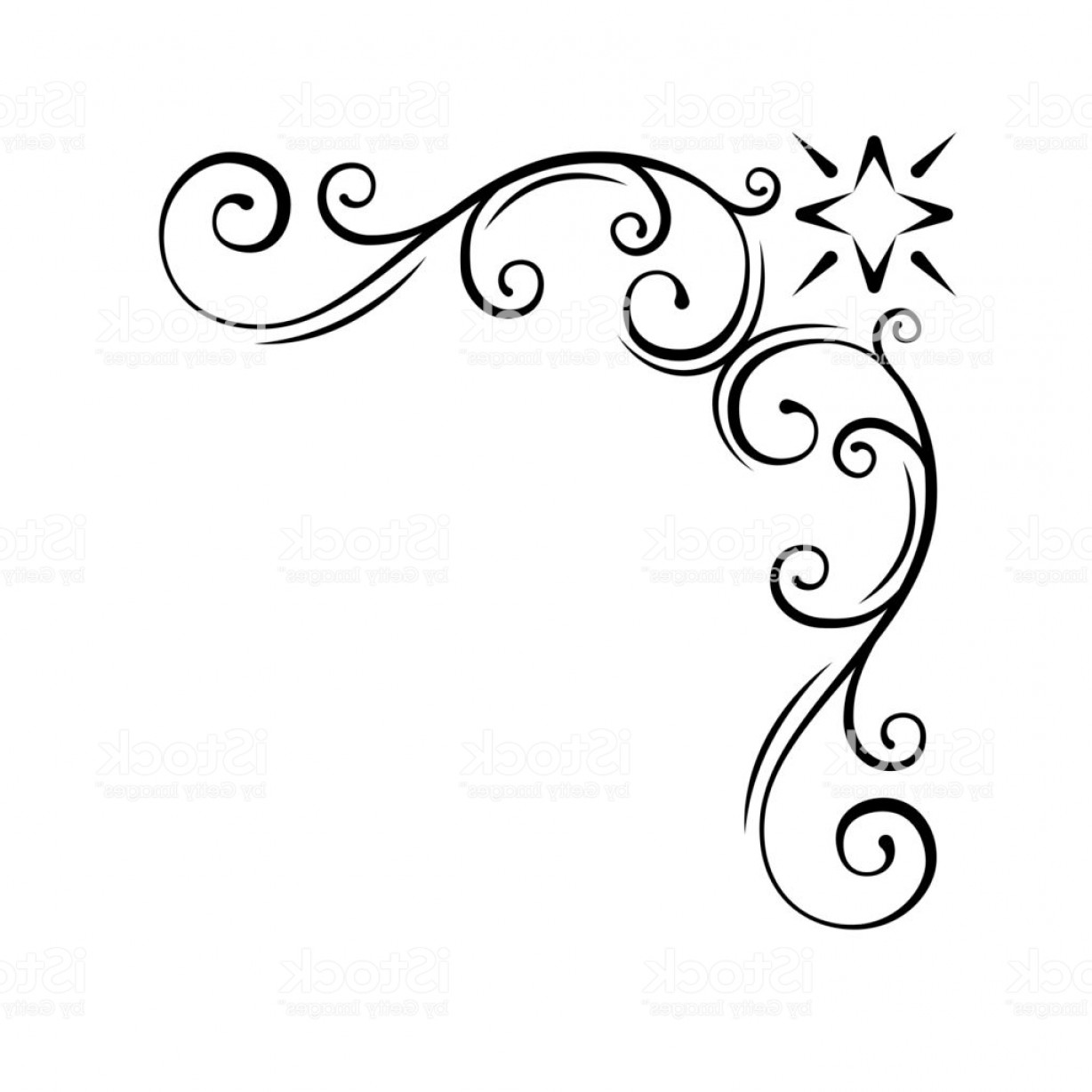1228x1228 Damask Corner Border Vector Black Sohadacouri