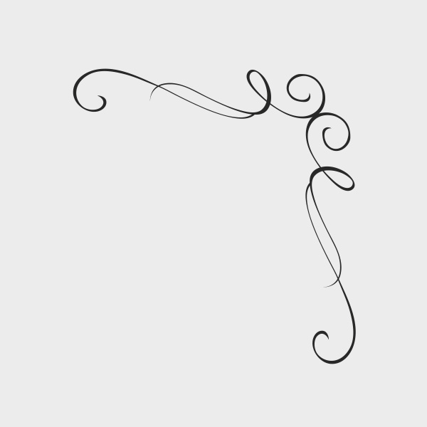 600x600 Free Vector Corner Flourish