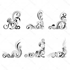 300x300 Ornamental Borders And Flourish Corners Royal Ornament Swirls