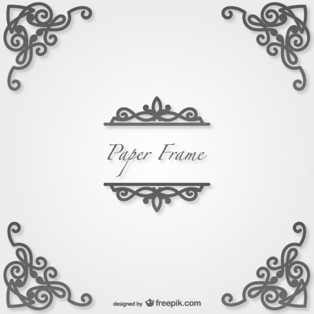 626x626 Vector Background Swirl Corners Design Vector Free Vector