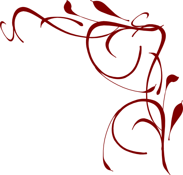 600x576 Corner Swirl Clip Art
