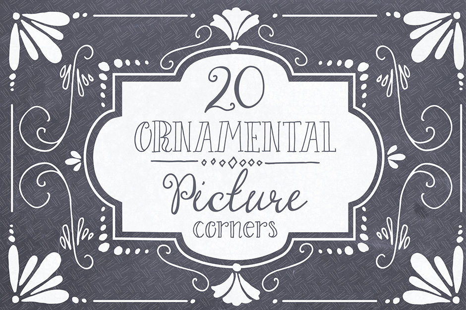 940x625 Picture Corner Vector Amp Brush Pack