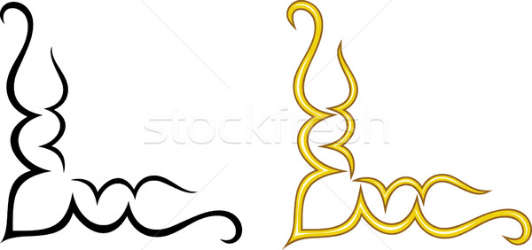 600x282 Simple Vector Corner Vector Illustration Mr Vector ( 533694