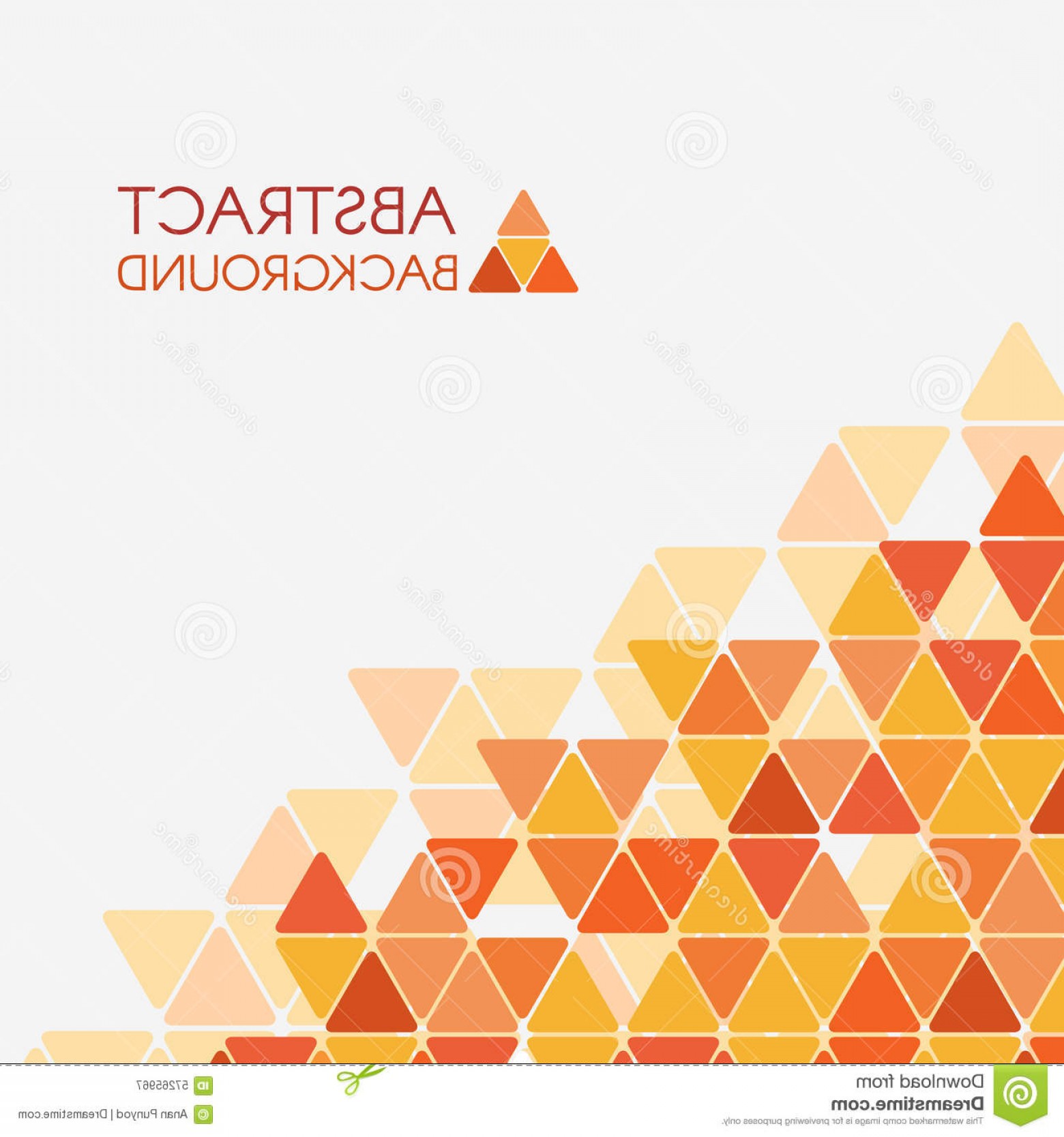 1560x1668 Stock Illustration Orange Yellow Triangle Corner Vector Abstract