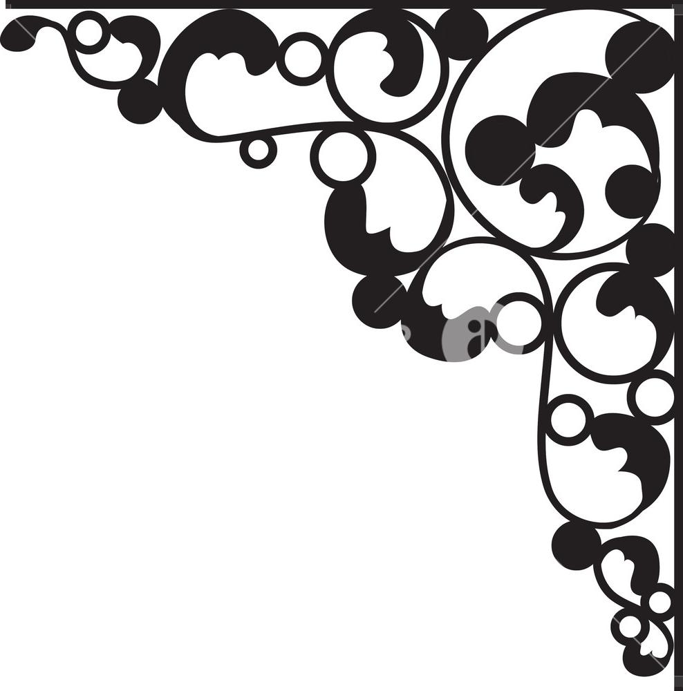 988x1000 Best Free Floral Corner Vector Photos