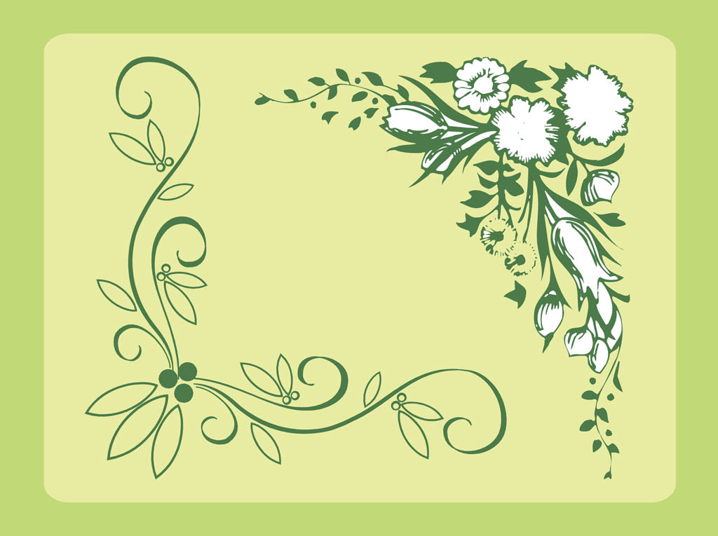 1024x765 Floral Corners Vector Art Amp Graphics