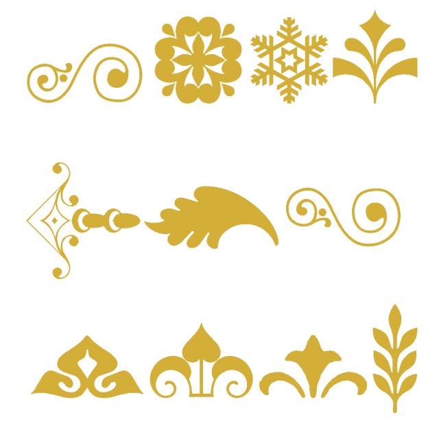 640x640 Gold Colors Style Cornucopia Vector, Gold Pattern, Font, Vector
