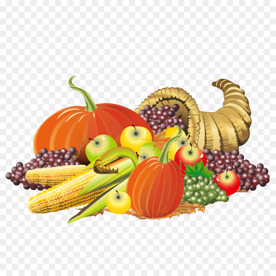 900x900 Thanksgiving Cornucopia Clip Art