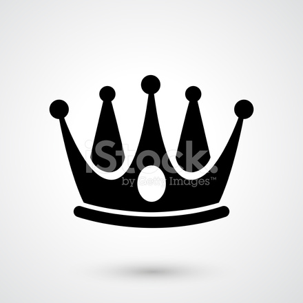 440x440 Vector Icono Corona Stock Vector