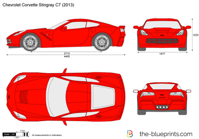 400x279 Chevrolet Corvette Stingray C7 Vector Drawing
