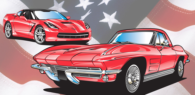 648x315 Corvette Vector Clip Art Car Clip