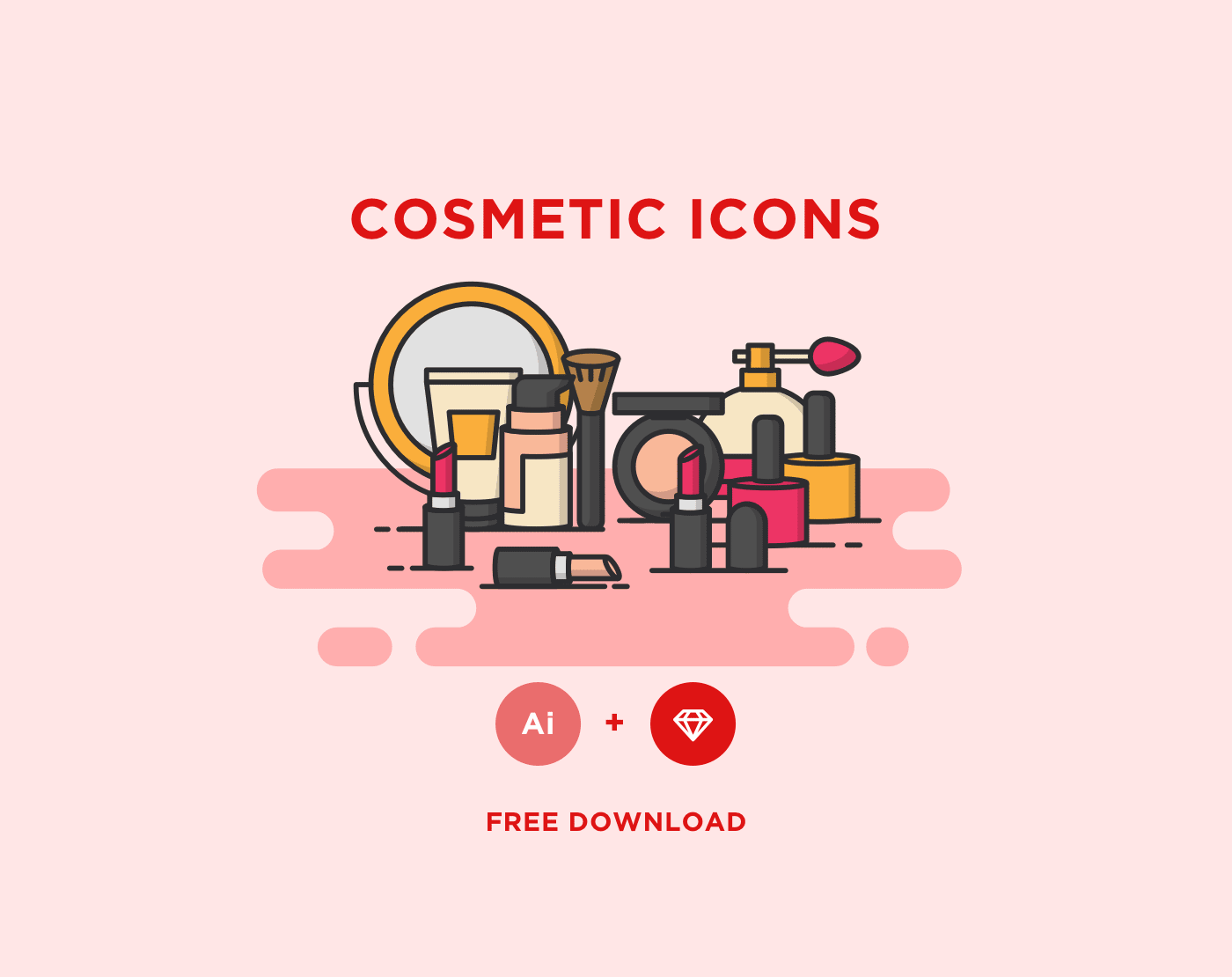 1400x1110 Free Cosmetic Vector Icons Pixlov