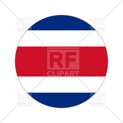 400x400 Costa Rica Circle Flag Vector Image Vector Artwork Of Signs