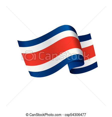 450x470 Costa Rica Flag, Vector Illustration On A White Background Vectors