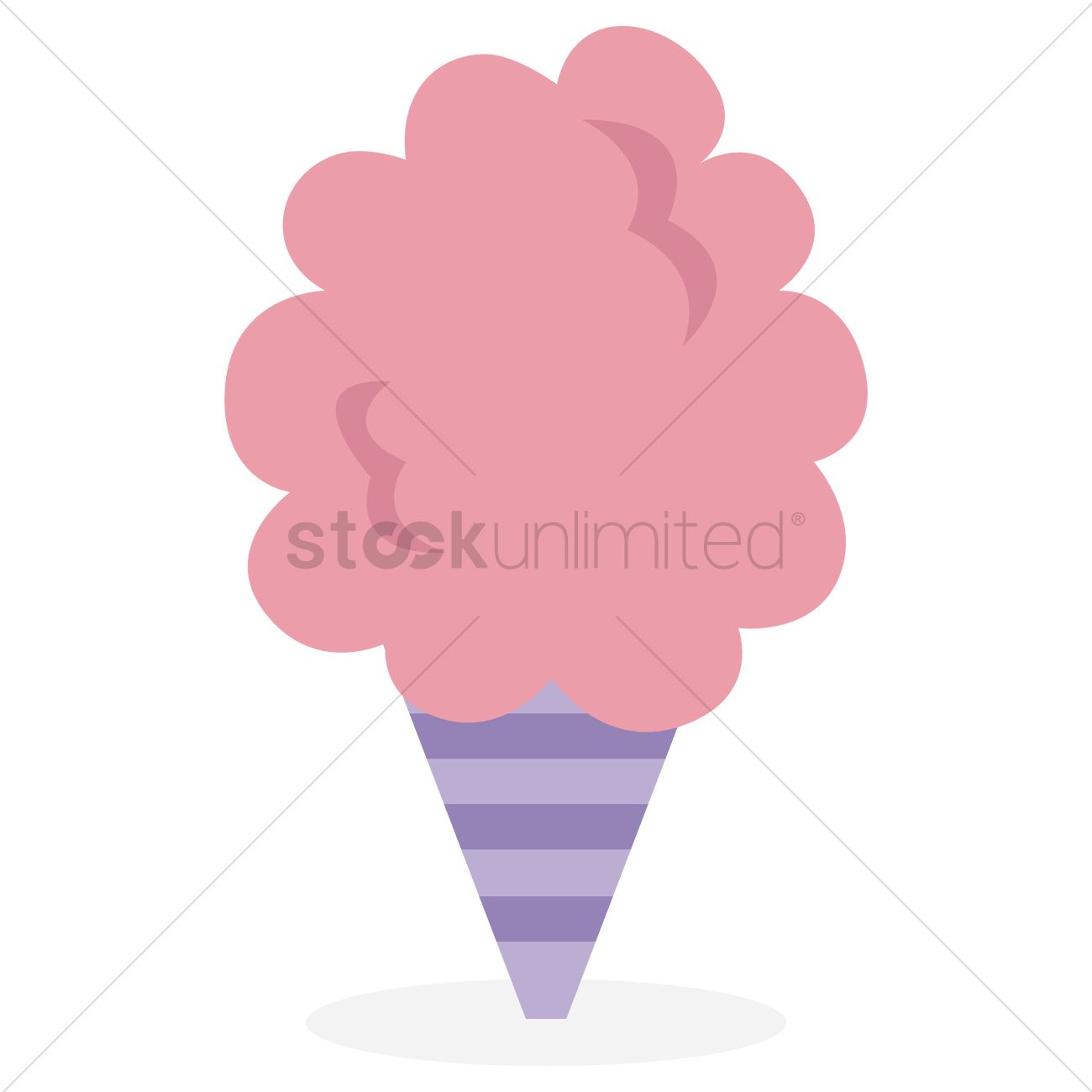 1300x1300 Cotton Candy Vector Image