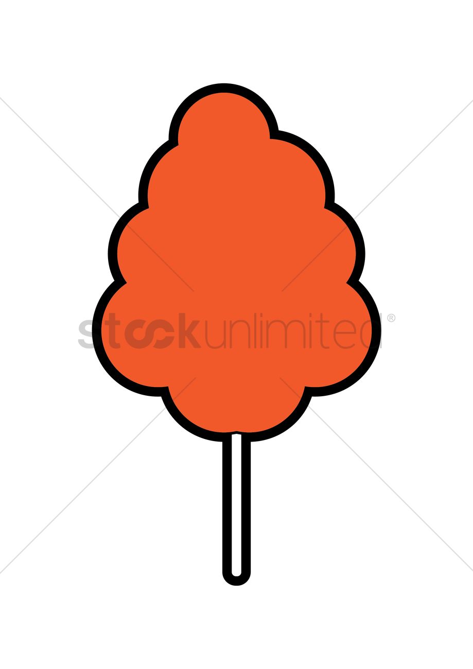 919x1300 Cotton Candy Vector Image