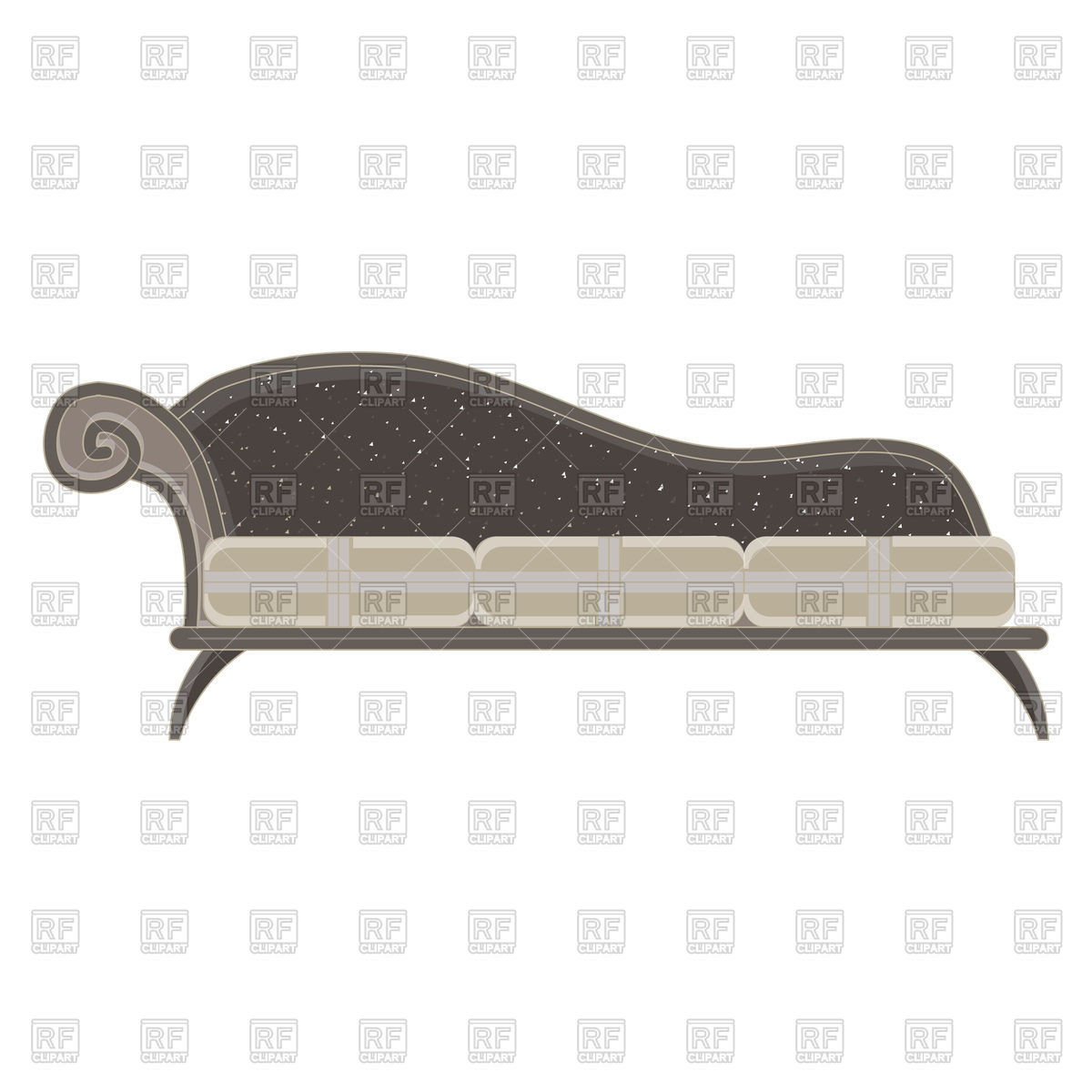 1200x1200 Classic Sofa Icon, Front View