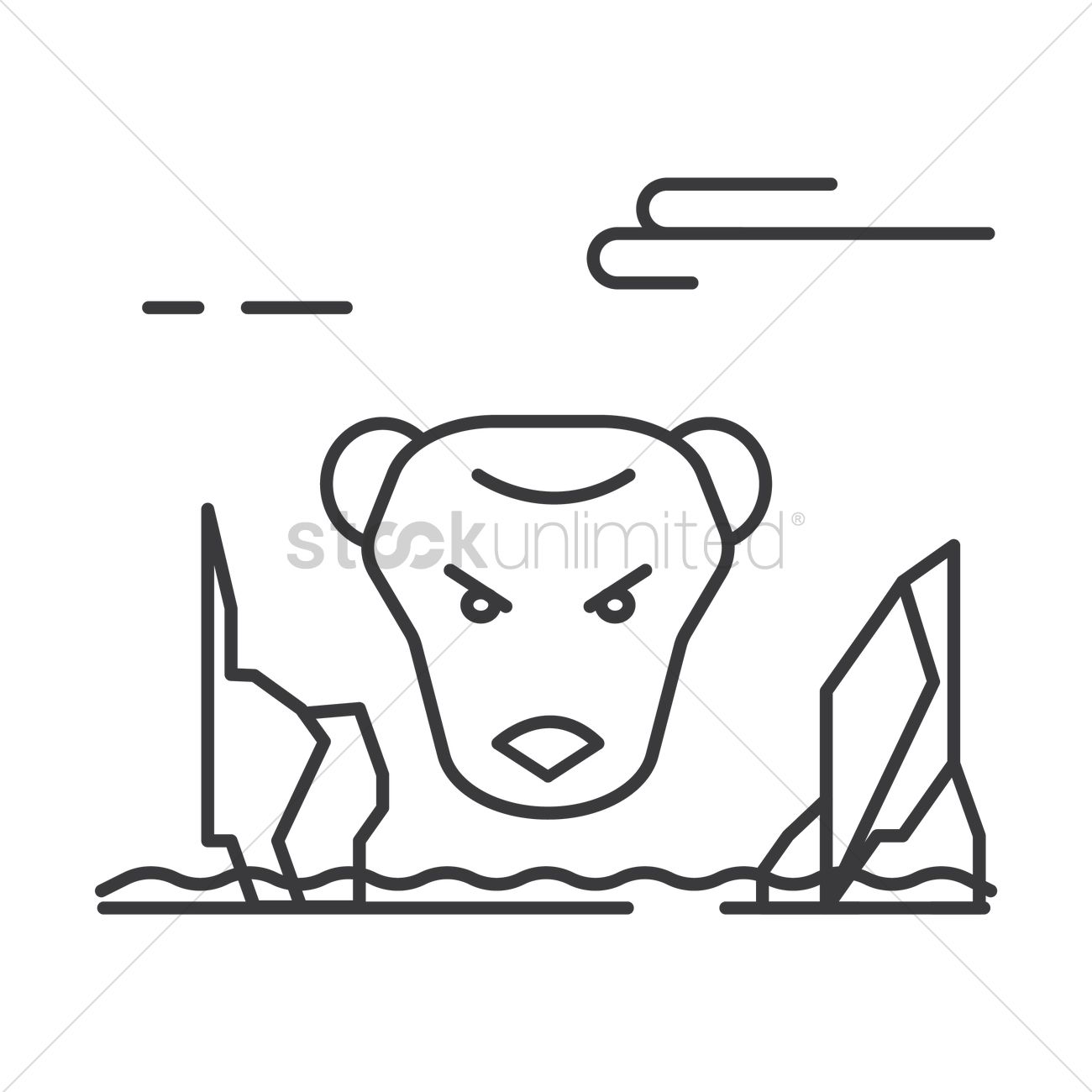 1300x1300 Canadian Cougar Vector Image