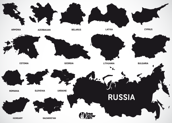 600x430 Europe Map Vectors Of European And Eurasian Countries 123freevectors