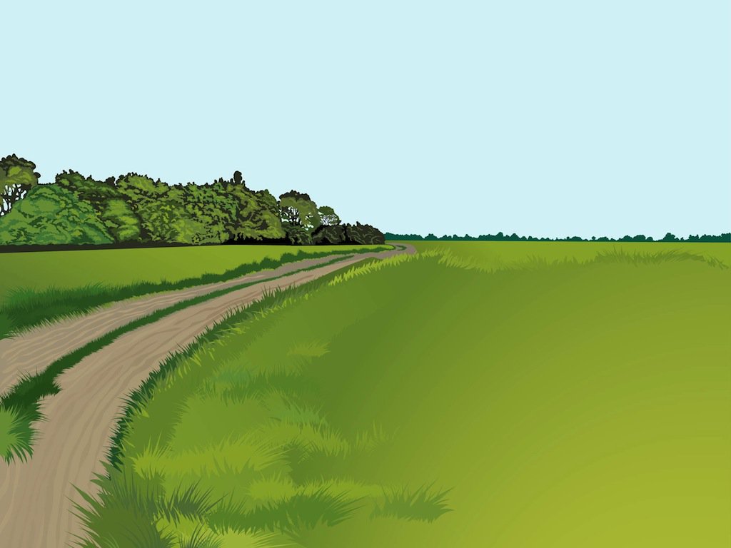 1024x768 Country Road Vector Vector Art Amp Graphics