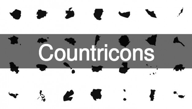 626x357 Country Maps Icon Set Vector Free Download