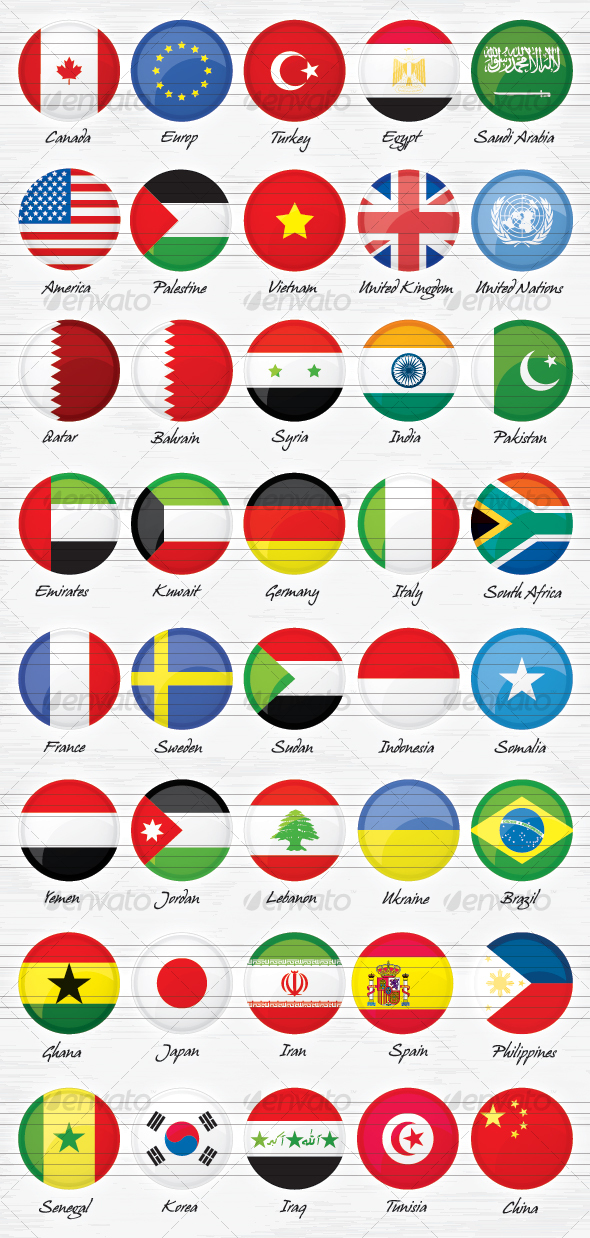 590x1238 Ultimate Collection Of National (Country) Flag Icon Sets