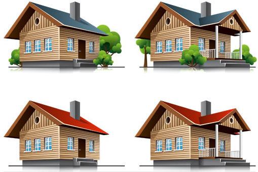 509x340 Country Houses Free Vector Ai Format Free Vector Download