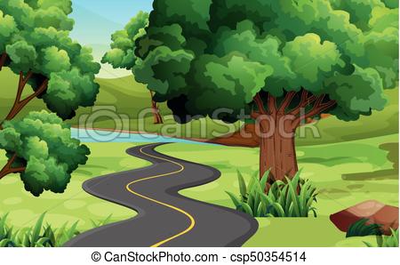 450x298 Road To The Countryside Illustration.