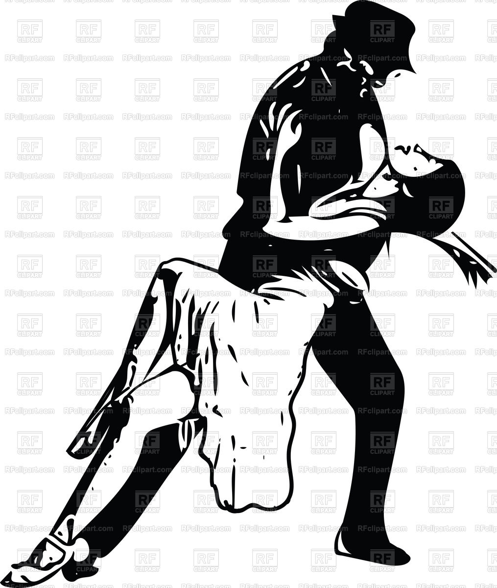 1015x1200 Abstract Drawing Of Latino Dancing Couple Vector Image Vector