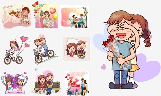 563x336 Wedding Couple Vector Free Vector Download (2,142 Free Vector) For