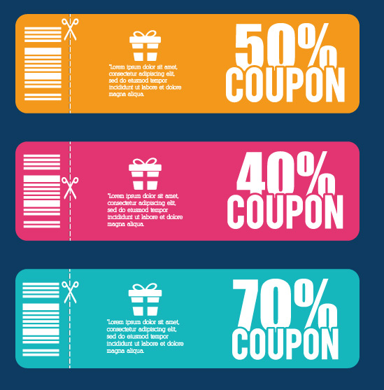 549x557 Coupon Vector Image