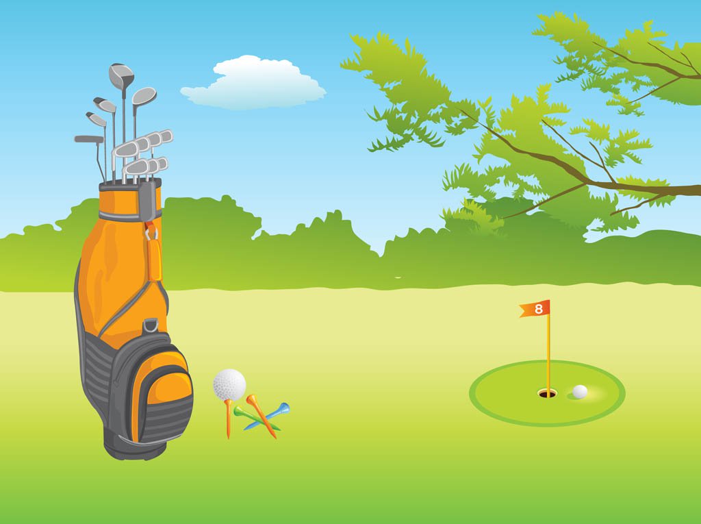 1024x765 Vector Golf Course Vector Art Amp Graphics