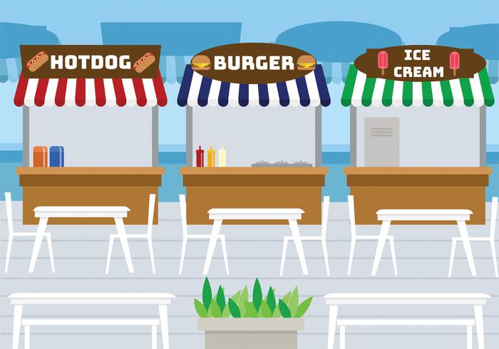 700x490 Food Court Vector Design