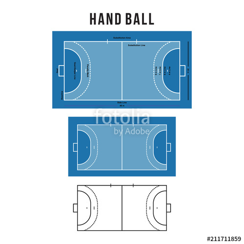 500x500 Handball Court Vector Illustration Stock Image And Royalty Free