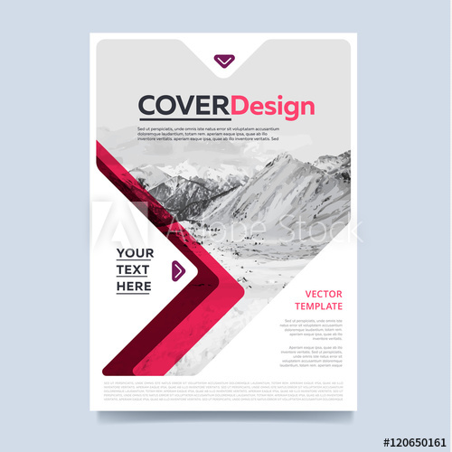 500x500 Brochure Layout Design Vector Illustration. Cover Design For