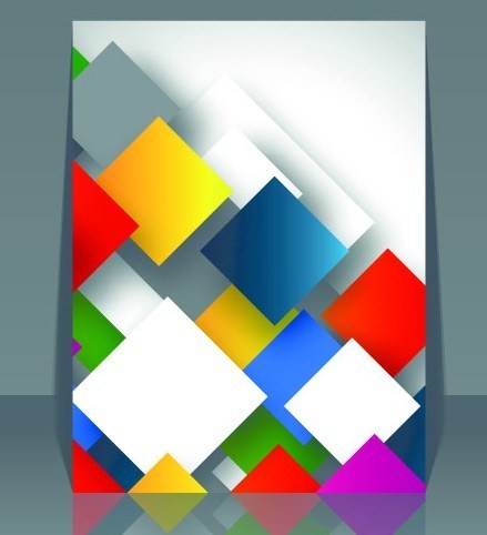 439x482 Free Business Brochure Cover Design Vector Template 04