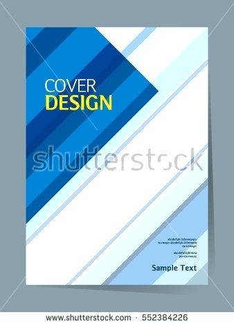 338x470 Book Cover Design Vector Template In Size Annual Report Abstract