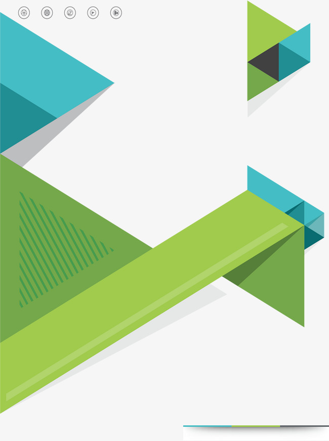 650x872 Green Triangle Business Cover, Vector Png, Business Affairs