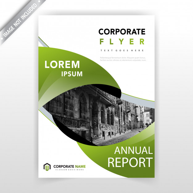 626x626 Green Abstract Cover Vector Illustration Template Vector Free