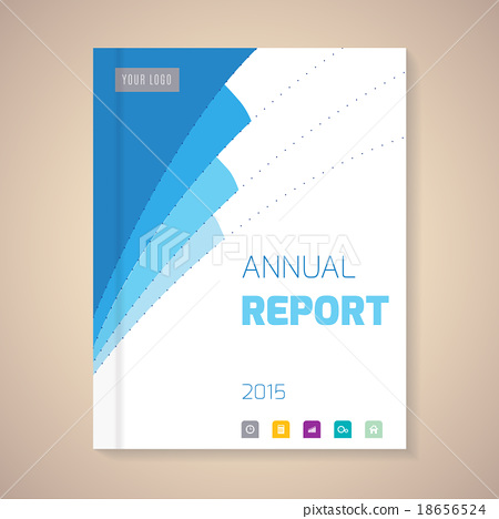 450x468 Annual Report Cover Vector Illustration