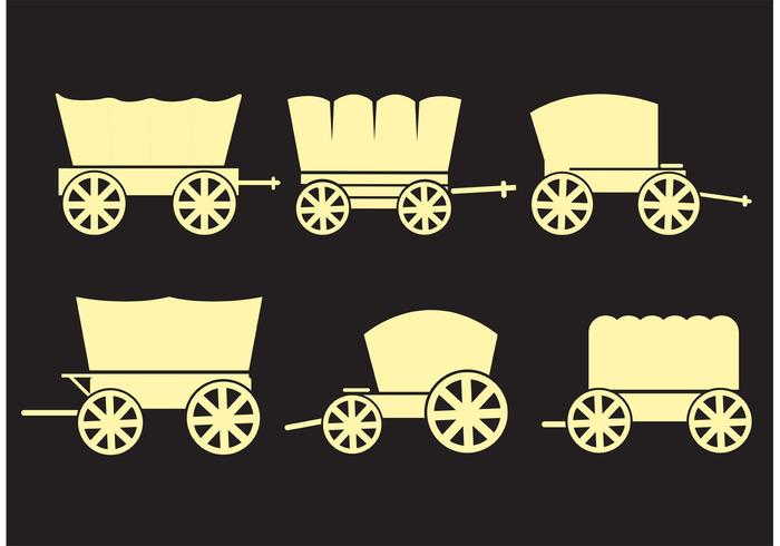 700x490 Covered Wagons Vectors