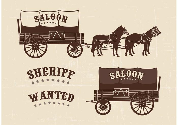 700x490 Free Covered Wagon Vector