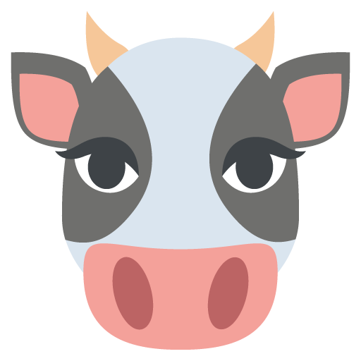 512x512 Cow Face Emoji Vector Icon Free Download Vector Logos Art