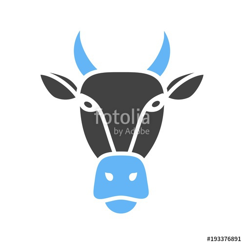 500x500 Cow Face Icon Stock Image And Royalty Free Vector Files On