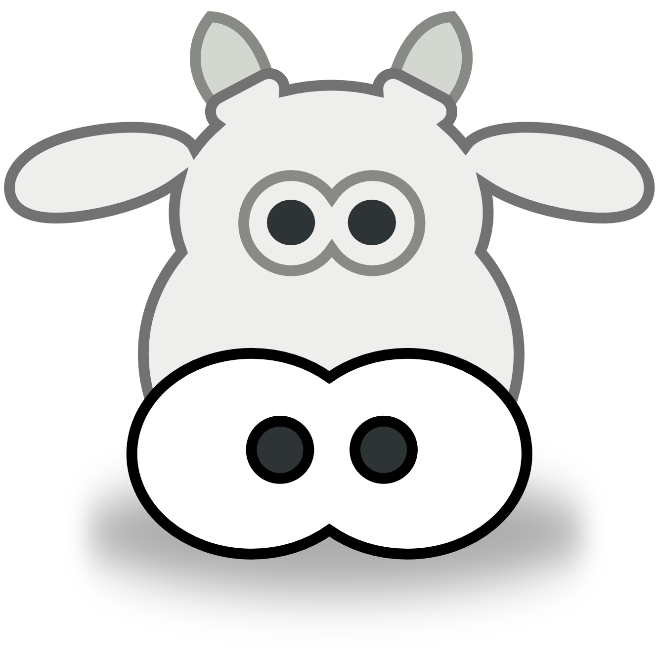 1331x1331 Collection Of Free Cow Vector Face. Download On Ubisafe
