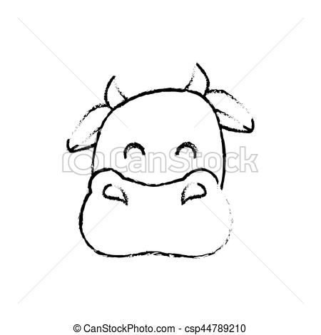 450x470 Cow Farm Animal Icon Vector Illustration Graphic Design.